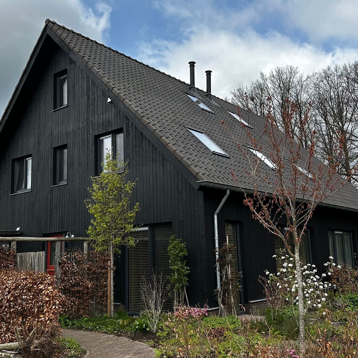 Biobased dubbele schuurwoning, Diepenveen